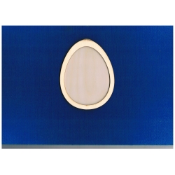 SKLEJKA #3mm Jajko 12x9,3cm szerokie z ramką , obwódką  szerokość ramki 0,7cm